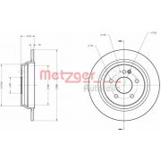 Слика 1 $на Кочионен диск METZGER Coated 6110126