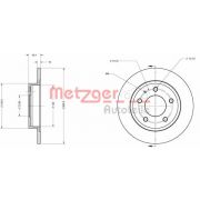 Слика 1 $на Кочионен диск METZGER Coated 6110131