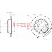 Слика 1 на кочионен диск METZGER Coated 6110133