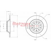 Слика 1 на кочионен диск METZGER Coated 6110136