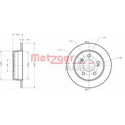 Слика 1 на кочионен диск METZGER Coated 6110150