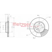 Слика 1 $на Кочионен диск METZGER Coated 6110154