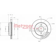 Слика 1 на кочионен диск METZGER Coated 6110157