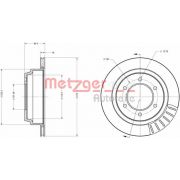 Слика 1 на кочионен диск METZGER Coated 6110158