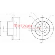 Слика 1 на кочионен диск METZGER Coated 6110163