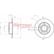 Слика 1 на кочионен диск METZGER Coated 6110168