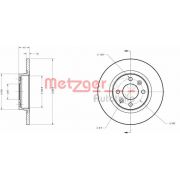 Слика 1 $на Кочионен диск METZGER Coated 6110170