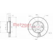 Слика 1 на кочионен диск METZGER Coated 6110175