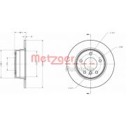 Слика 1 $на Кочионен диск METZGER Coated 6110184