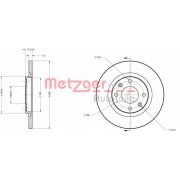 Слика 1 на кочионен диск METZGER Coated 6110185