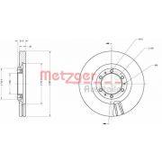 Слика 1 $на Кочионен диск METZGER Coated 6110203