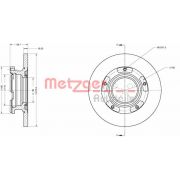 Слика 1 $на Кочионен диск METZGER Coated 6110205