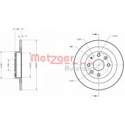 Слика 1 на кочионен диск METZGER Coated 6110211