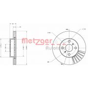 Слика 1 $на Кочионен диск METZGER Coated 6110212