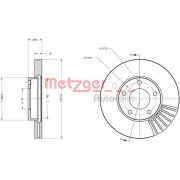 Слика 1 на кочионен диск METZGER Coated 6110213