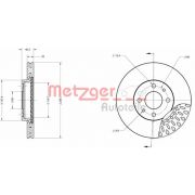 Слика 1 на кочионен диск METZGER Coated 6110216