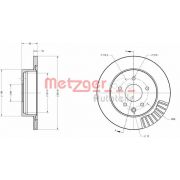 Слика 1 $на Кочионен диск METZGER Coated 6110217