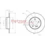 Слика 1 на кочионен диск METZGER Coated 6110218