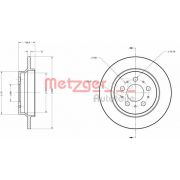 Слика 1 на кочионен диск METZGER Coated 6110224