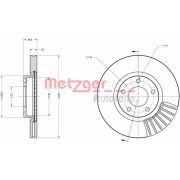 Слика 1 $на Кочионен диск METZGER Coated 6110229