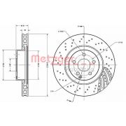 Слика 1 на кочионен диск METZGER Coated 6110233