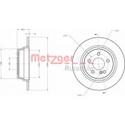 Слика 1 на кочионен диск METZGER Coated 6110274