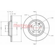 Слика 1 на кочионен диск METZGER Coated 6110275