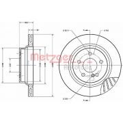 Слика 1 на кочионен диск METZGER Coated 6110285