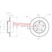 Слика 1 $на Кочионен диск METZGER Coated 6110301