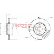 Слика 1 на кочионен диск METZGER Coated 6110306