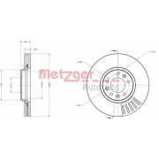 Слика 1 на кочионен диск METZGER Coated 6110318