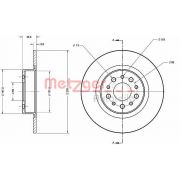 Слика 1 $на Кочионен диск METZGER Coated 6110320