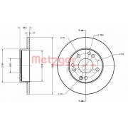 Слика 1 на кочионен диск METZGER Coated 6110326