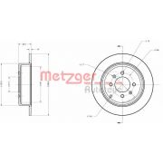 Слика 1 $на Кочионен диск METZGER Coated 6110340