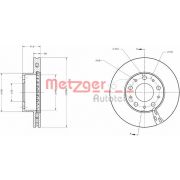 Слика 1 на кочионен диск METZGER Coated 6110354