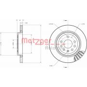 Слика 1 на кочионен диск METZGER Coated 6110362