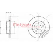 Слика 1 $на Кочионен диск METZGER Coated 6110364