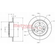 Слика 1 $на Кочионен диск METZGER Coated 6110366