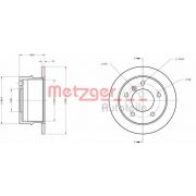 Слика 1 на кочионен диск METZGER Coated 6110368