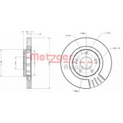 Слика 1 на кочионен диск METZGER Coated 6110375