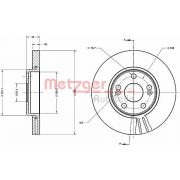 Слика 1 на кочионен диск METZGER Coated 6110386