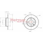 Слика 1 на кочионен диск METZGER Coated 6110390