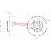 Слика 1 на кочионен диск METZGER Coated 6110413