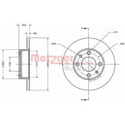 Слика 1 на кочионен диск METZGER Coated 6110418