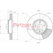 Слика 1 $на Кочионен диск METZGER Coated 6110425