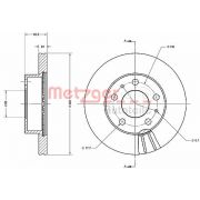 Слика 1 на кочионен диск METZGER Coated 6110438