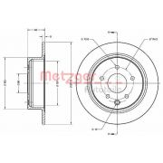 Слика 1 $на Кочионен диск METZGER Coated 6110442