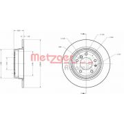 Слика 1 на кочионен диск METZGER Coated 6110447