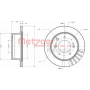 Слика 1 $на Кочионен диск METZGER Coated 6110471