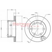 Слика 1 на кочионен диск METZGER Coated 6110472